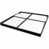 Aplica LED SMD 40W, panou luminos 3200lm, 60x60 cm, carcasa aluminiu, rama neagra