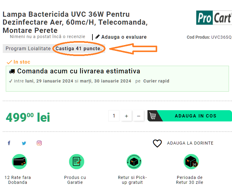 Puncte fidelizare