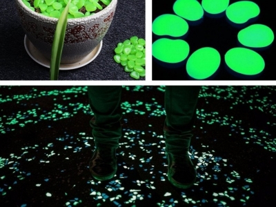 Pietricele fosforescente pentru decor glow